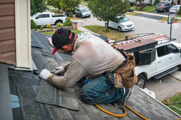 Professional Metal Roofing technician working in Babson Park, MA